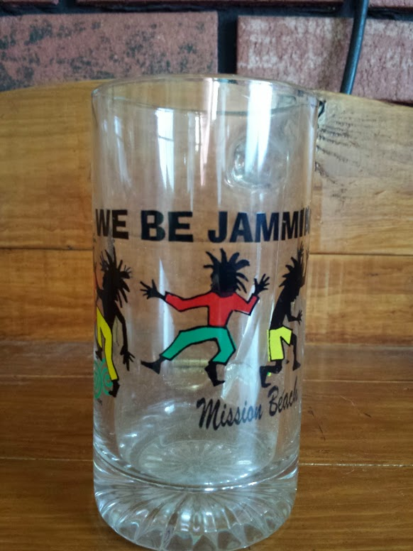 "We Be Jammin" glass mug