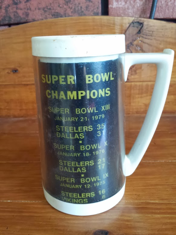 Plastic Steeler Super Bowl mug 